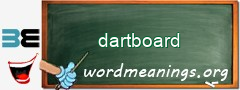 WordMeaning blackboard for dartboard